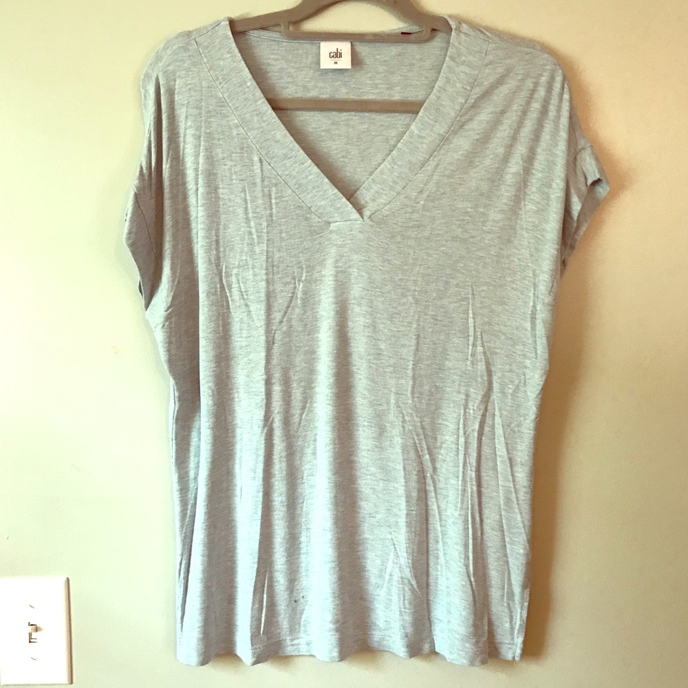 CABI 5193 BLUE HEATHERED Laid Back Tee